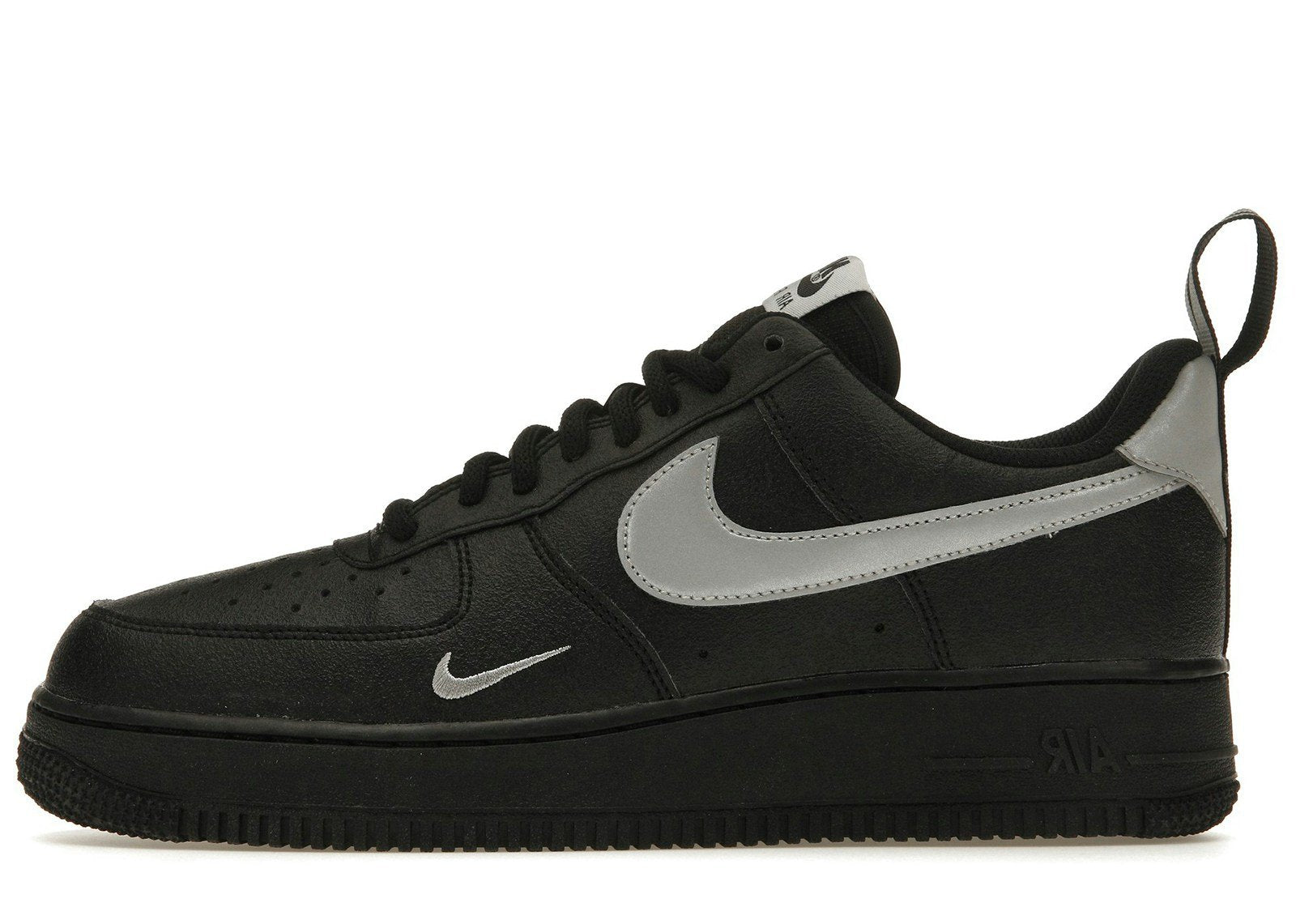 Nike Air Force 1 Low '07 LV8 Black Metallic Silver