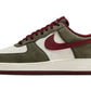 Nike Air Force 1 Low '07 LV8 Cargo Khaki Pale Ivory Dark Team Red