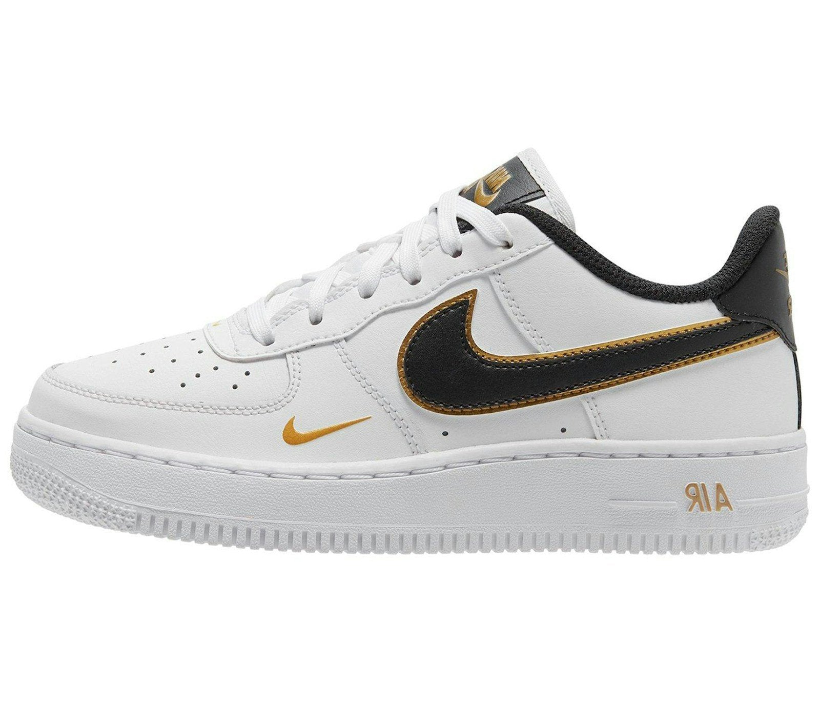 Nike Air Force 1 Low '07 LV8 Double Swoosh White Metallic Gold (GS)