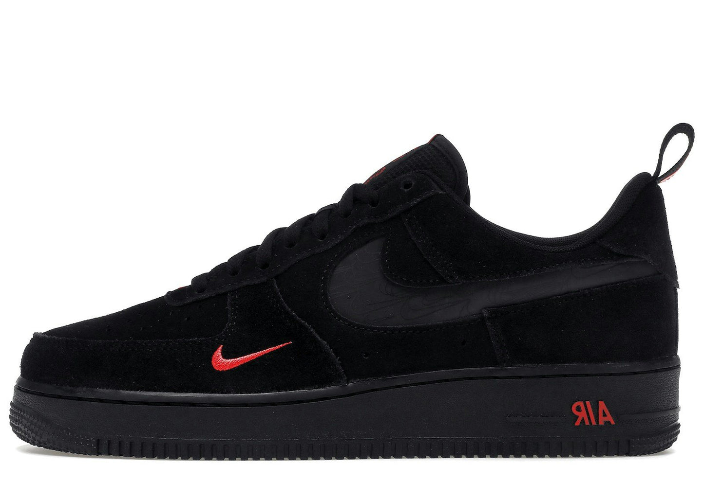 Nike Air Force 1 Low Multi-Swoosh Black Crimson