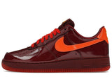 Nike Air Force 1 Low Patent Leather Dark Team Red Safety Orange