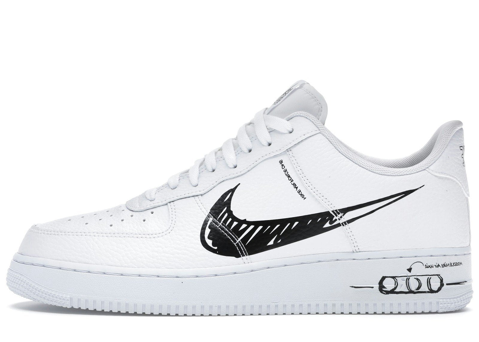 Nike Air Force 1 Low Sketch White Black