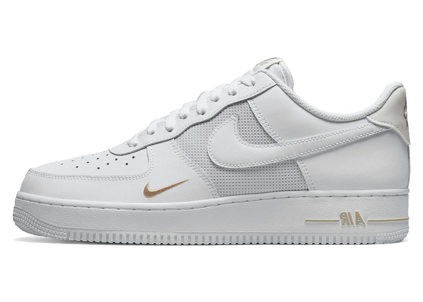 Nike Air Force 1 Low White Desert Khaki Mini Swoosh