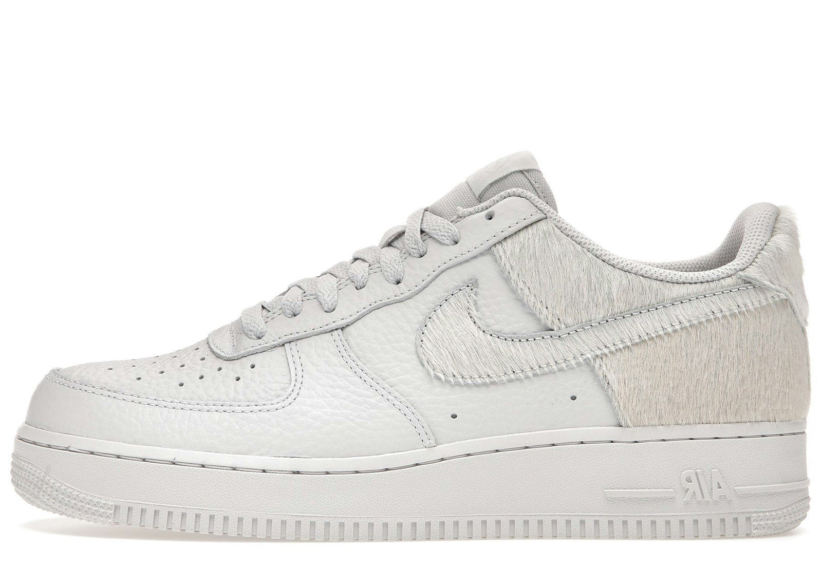 Nike Air Force 1 Low White Pony Hair Heel