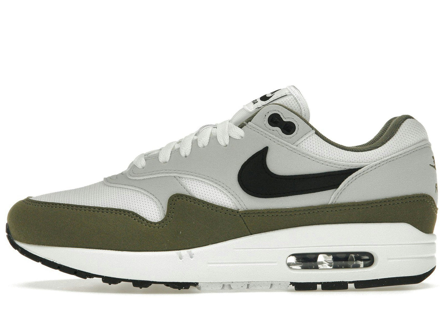Nike Air Max 1 White Black Medium Olive