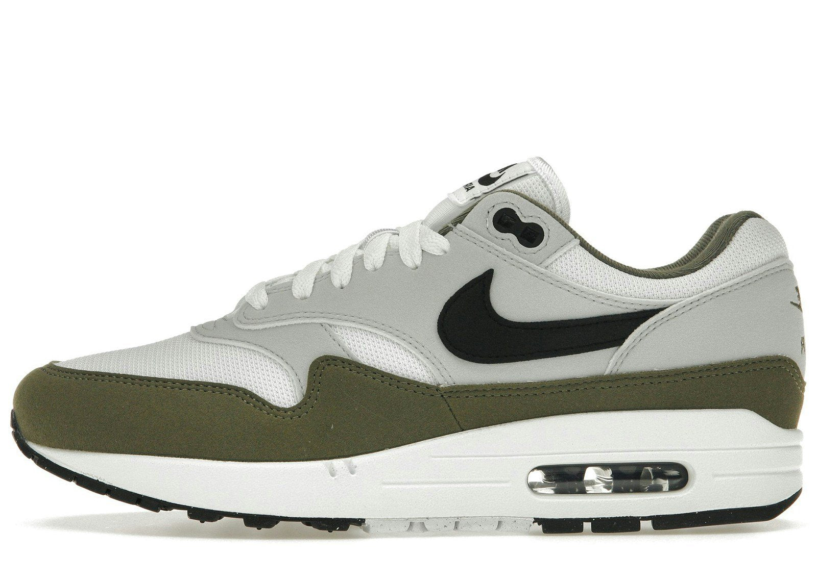 Nike Air Max 1 White Black Medium Olive