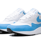 Nike Air Max 1 White University Blue