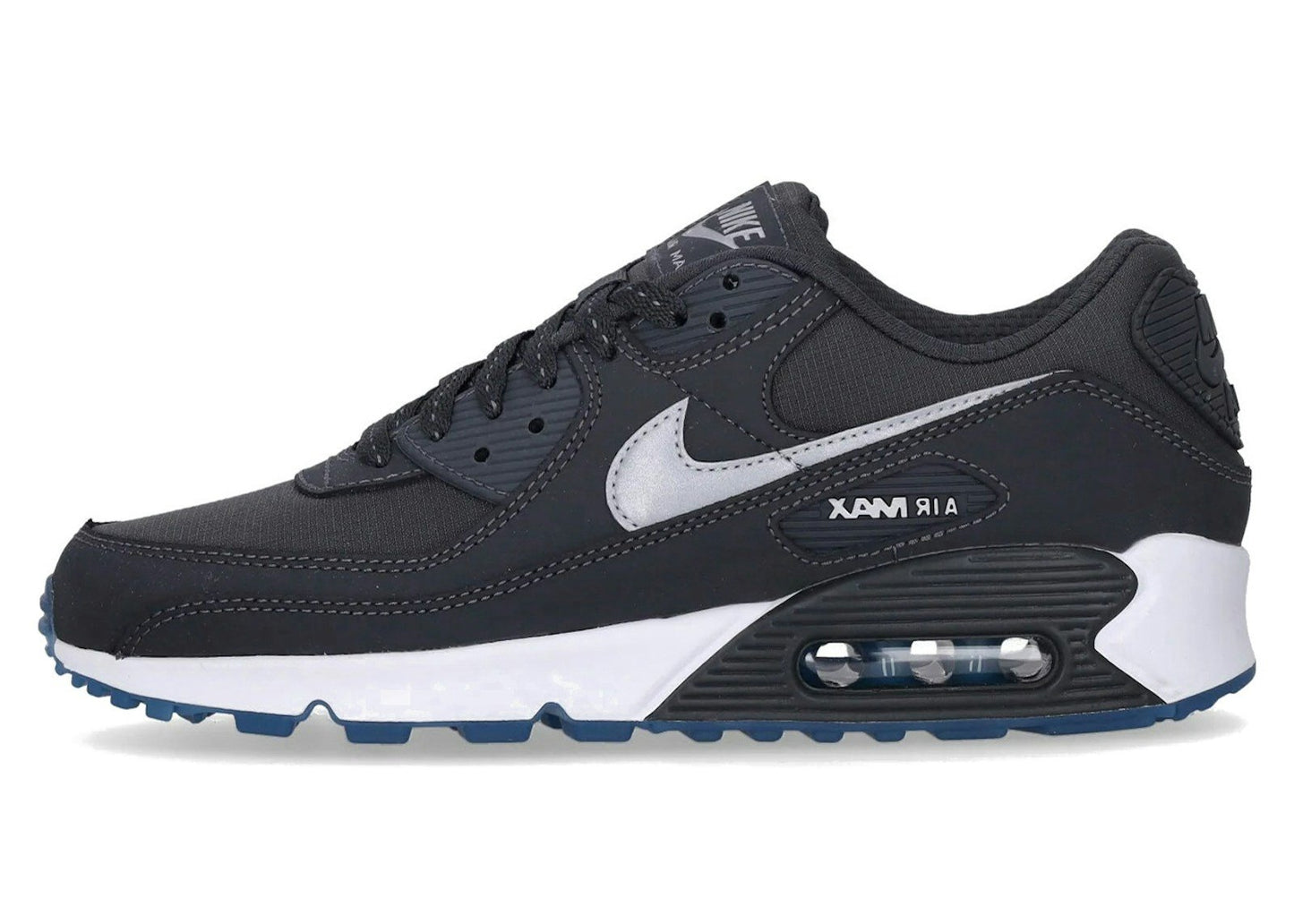 Nike Air Max 90 Reflective Swoosh Anthracite Industrial Blue