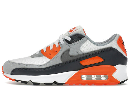 Nike Air Max 90 Summit White Safety Orange Dark Smoke Grey Smoke Grey