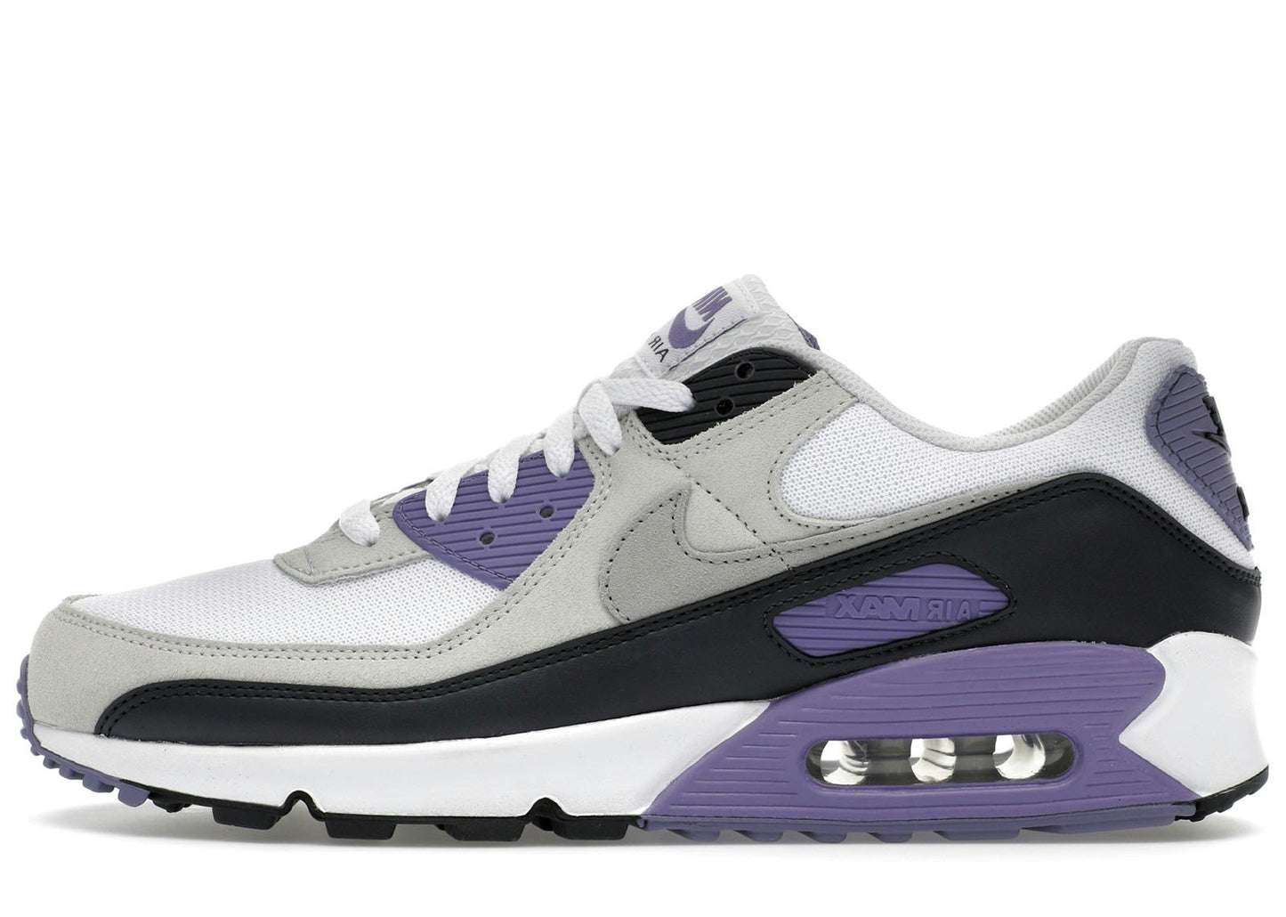 Nike Air Max 90 White Dusty Amethyst Photon Dust Light Smoke Grey