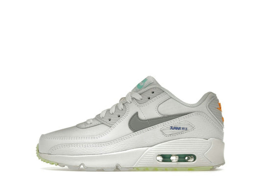 Nike Air Max 90 White Laser Orange Aurora (GS)