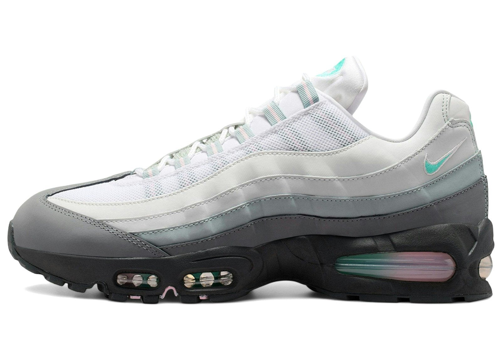 Nike Air Max 95 Big Bubble White Hyper Turquoise Pink Foam