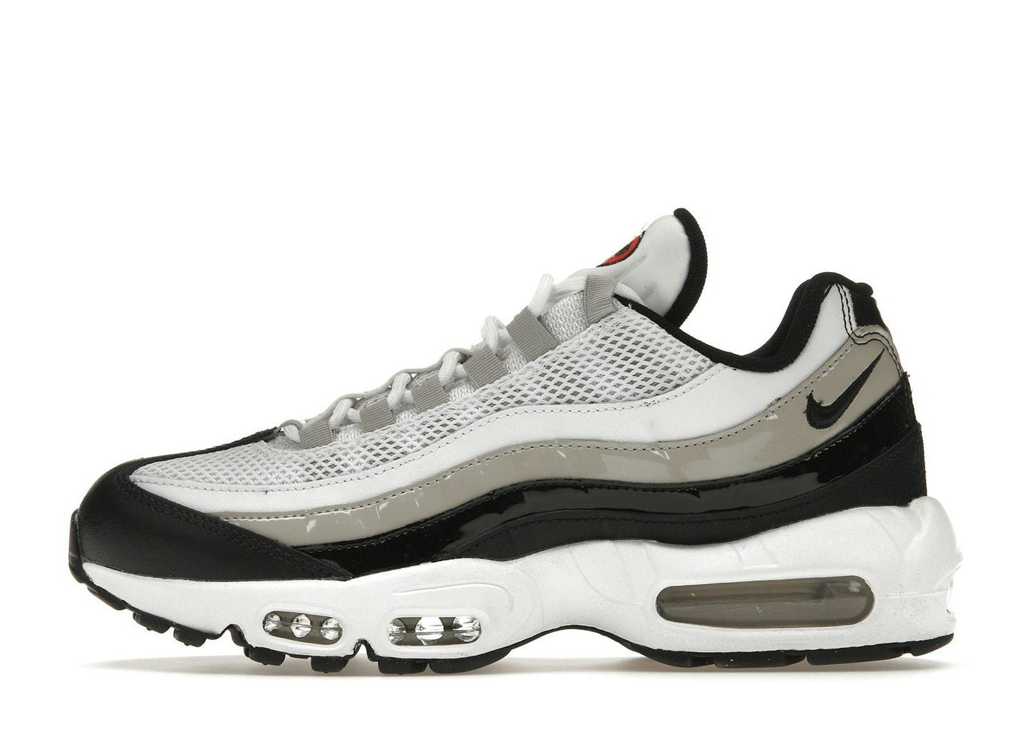 Nike Air Max 95 White Light Iron Ore Black Patent (Women's)
