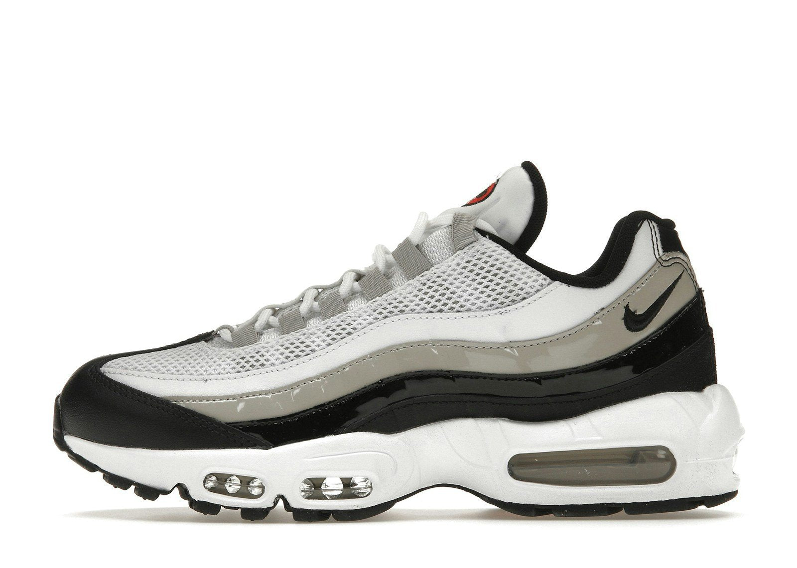 Nike Air Max 95 White Light Iron Ore Black Patent (Women's)