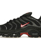 Nike Air Max Plus Black University Red Metallic Silver