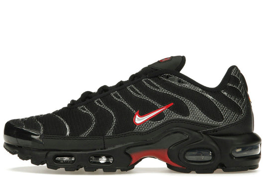 Nike Air Max Plus Black University Red Metallic Silver