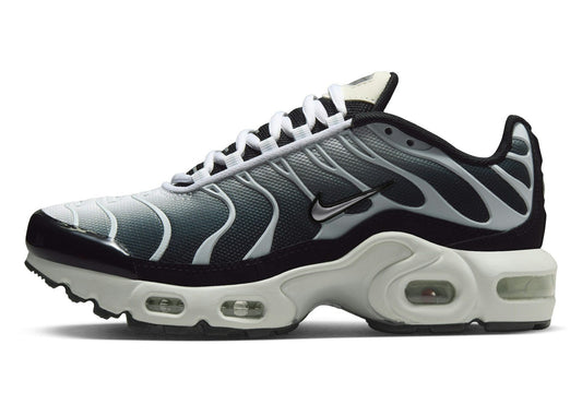 Nike Air Max Plus Black White Sail Metallic Cool Grey (GS)