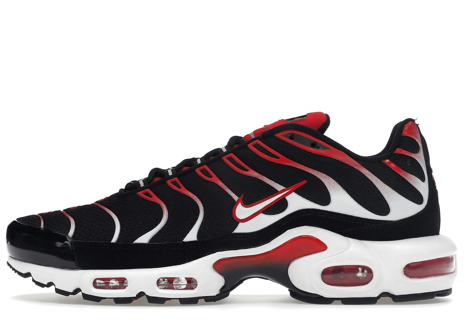 Nike Air Max Plus Black White University Red