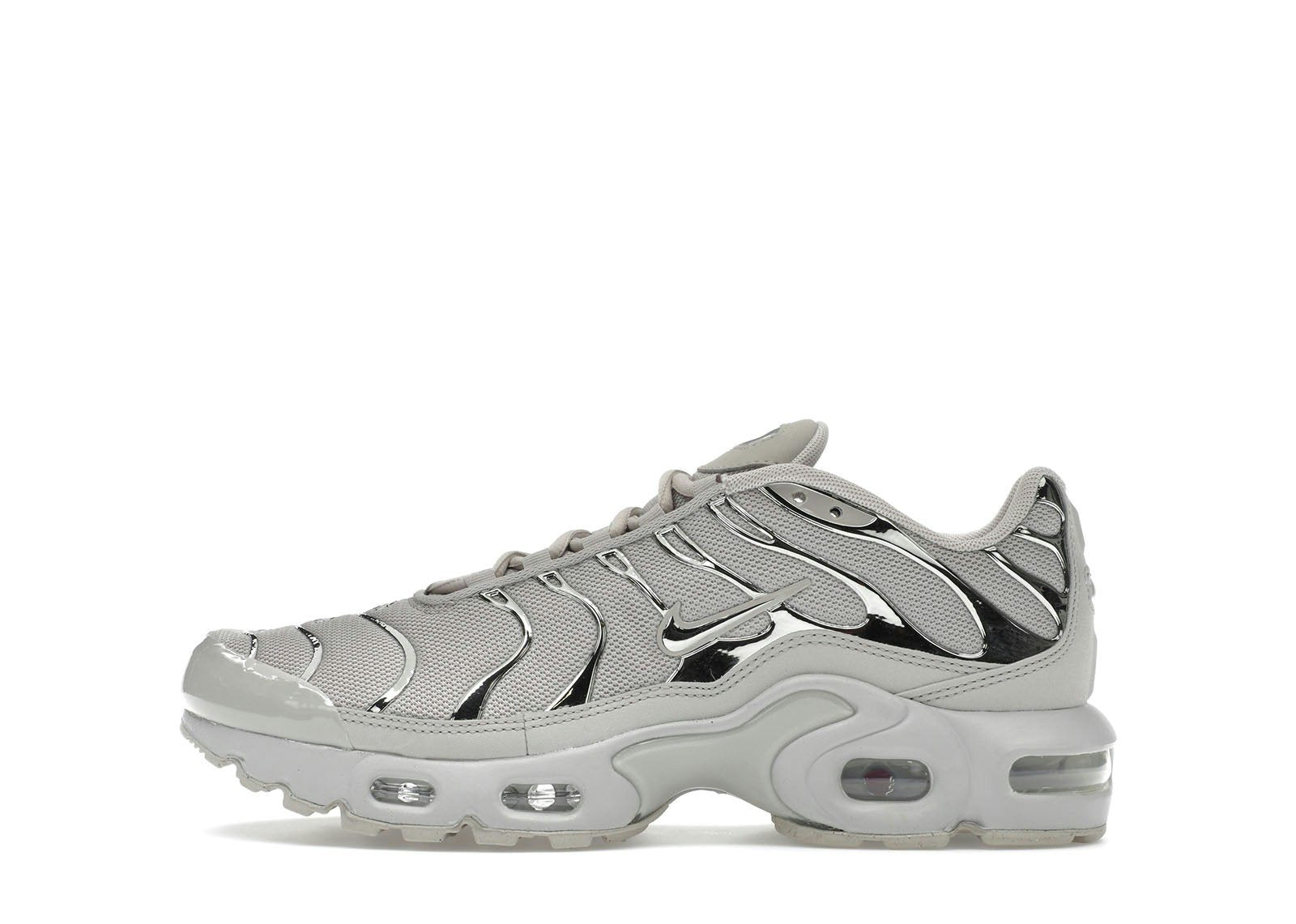 Nike Air Max Plus Light Iron Ore Gym Red Smoke Grey Metallic Silver (GS)