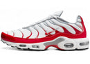 Nike Air Max Plus White University Red Wolf Grey