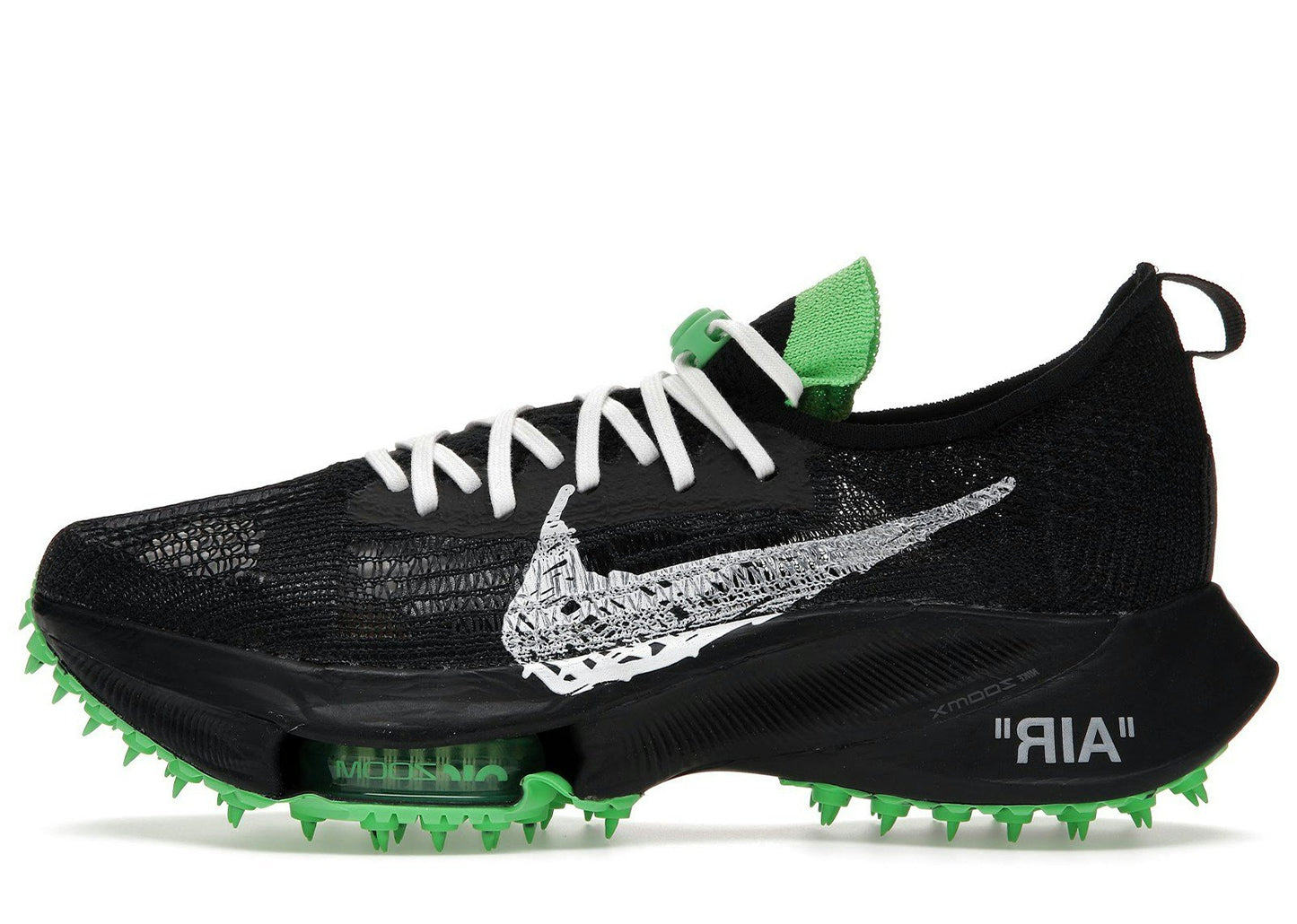Nike Air Zoom Tempo Next% Flyknit Off-White Black Scream Green
