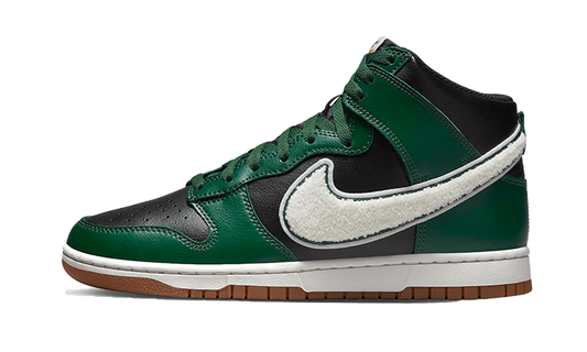 Nike Dunk High Chenille Swoosh Black Green