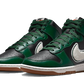 Dunk High Chenille Swoosh Black Green