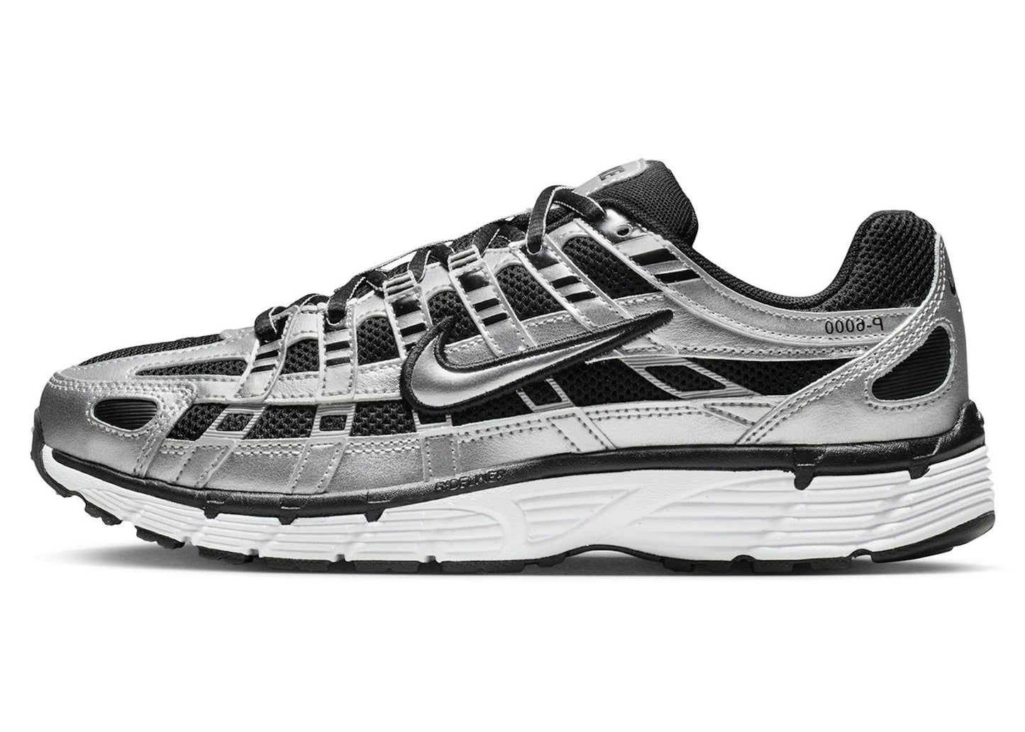 Nike P-6000 Metallic Silver Black White (Women's)