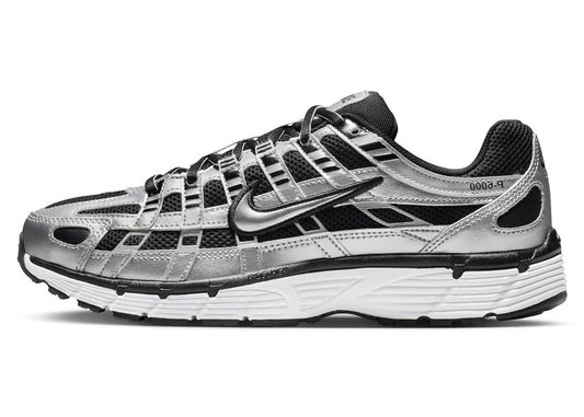 Nike P-6000 Metallic Silver Black White (Women's)