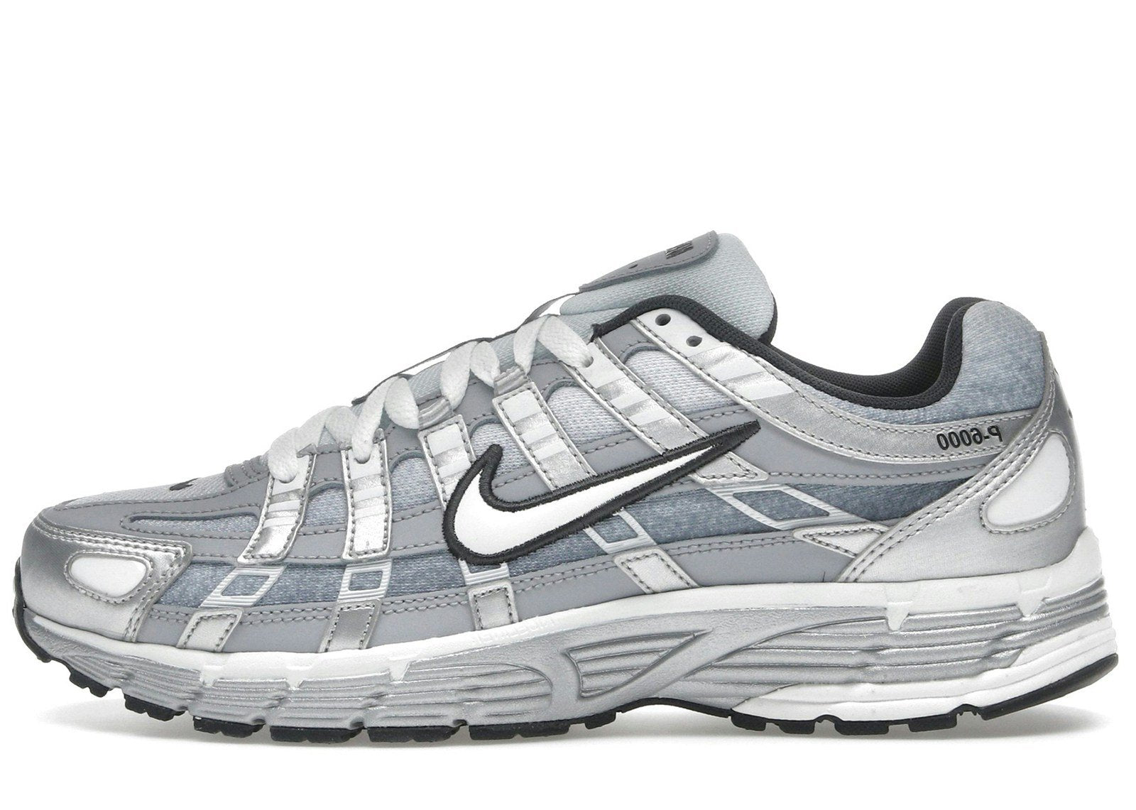 Nike P-6000 Metallic Silver Summit White-Wolf Grey