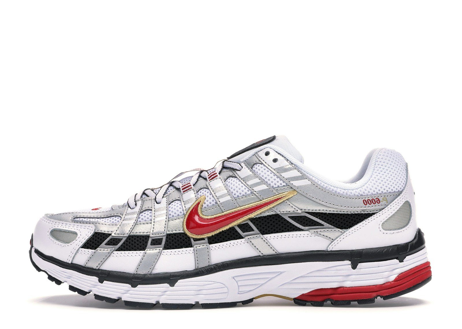 Nike P-6000 White Gold Red (Women's)