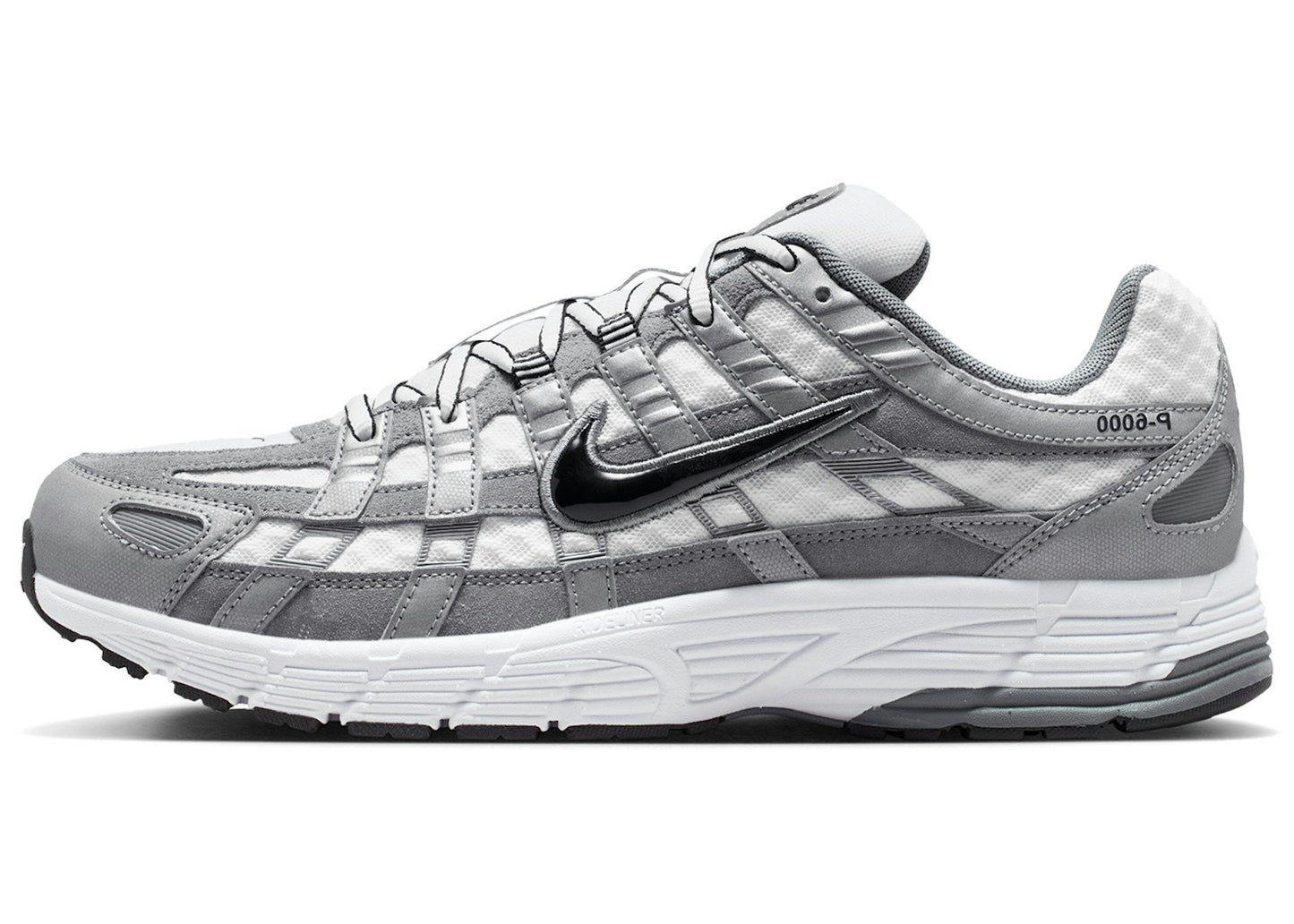 Nike P-6000 White Metallic Cool Grey Black