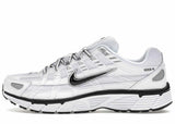 Nike P-6000 White Metallic Silver Black