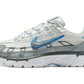 Nike P-6000 White Metallic Silver Blue