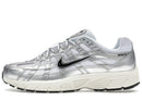 Nike P-6000 White Metallic Silver Flat Silver Black