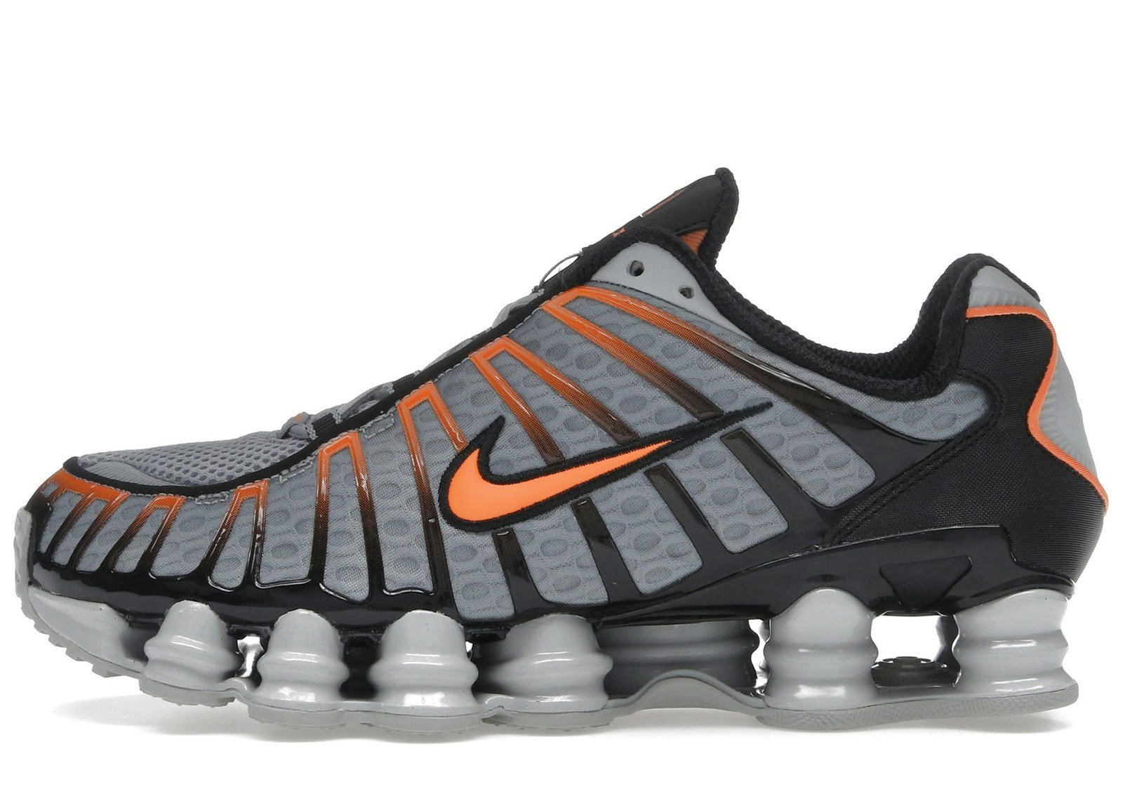 Nike Shox TL Light Smoke Grey Black Bright Mandarin
