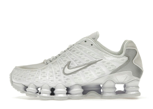 Nike Shox TL White Metallic Silver Max Orange (Women's)