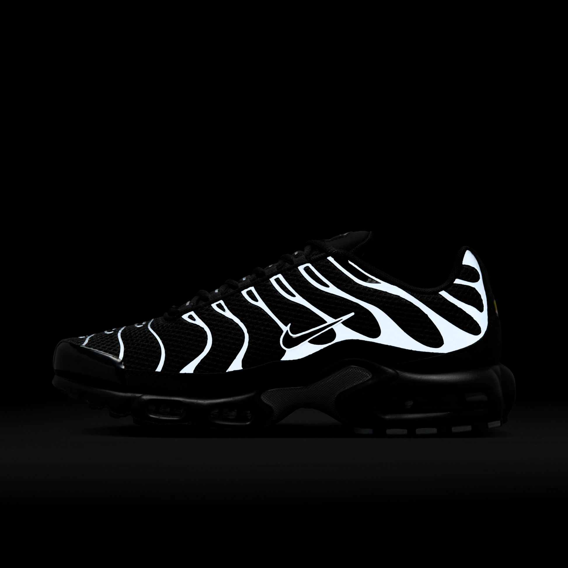 Nike Air Max Plus Premium Black Reflective Silver