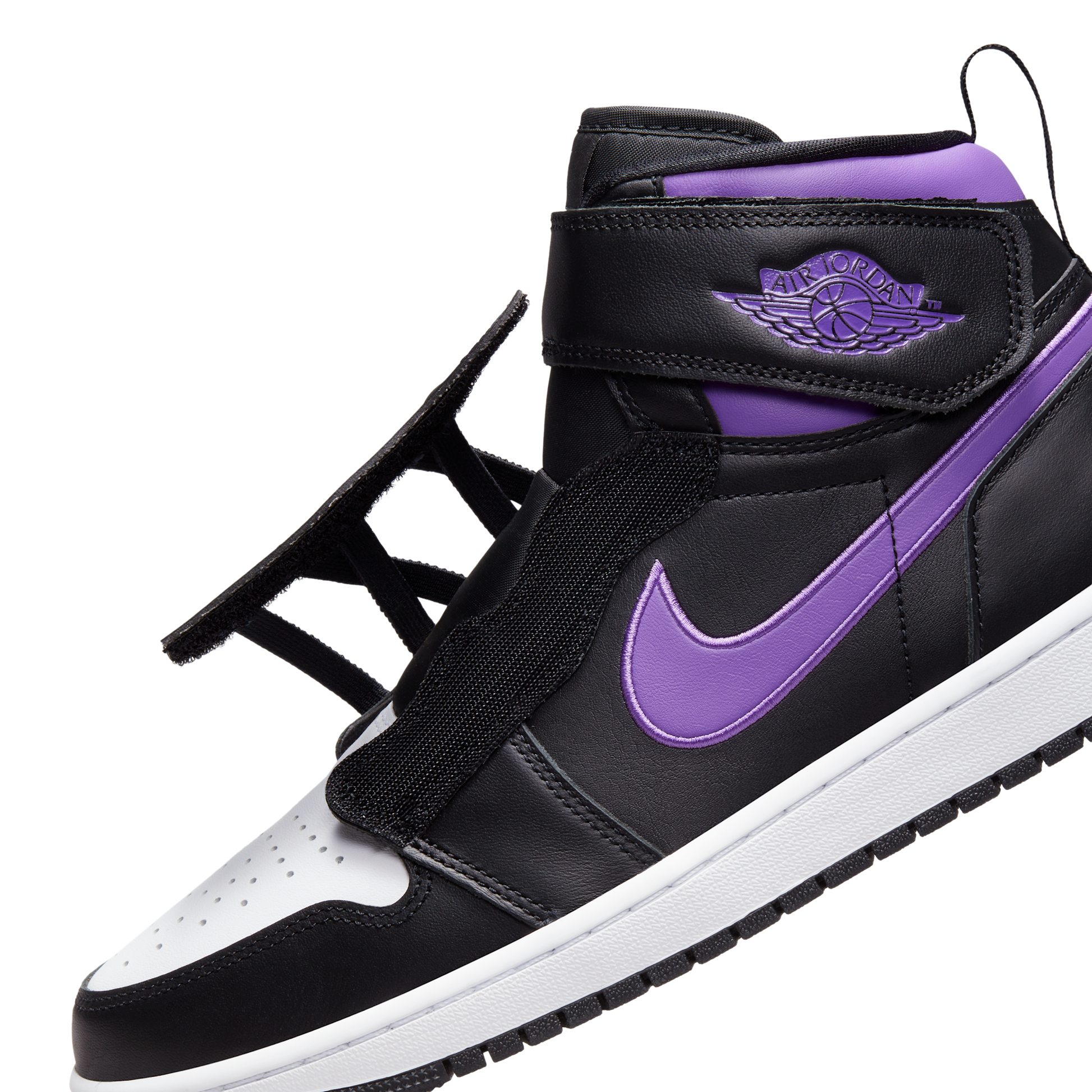 Jordan 1 High FlyEase Black Bright Violet