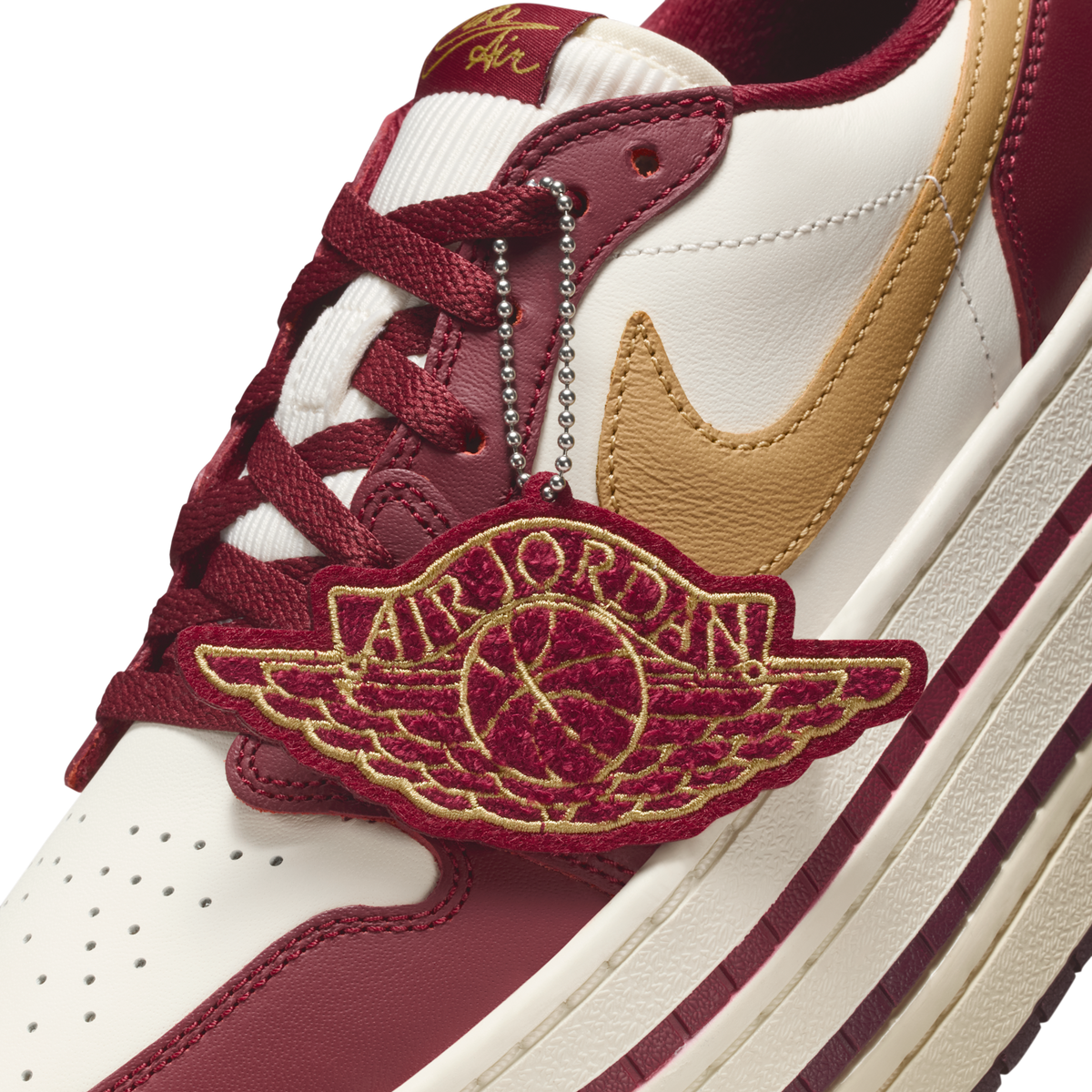 Jordan 1 Low Triple Stack Team Red Pale Ivory (Women's)