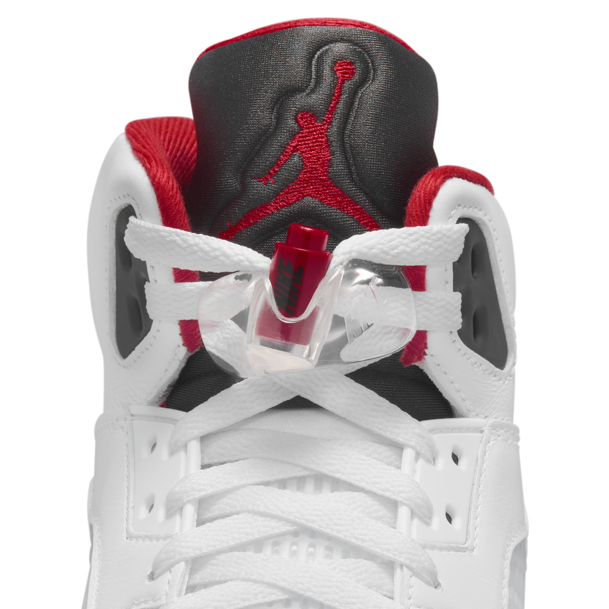 Jordan 5 Retro Fire Red Black Tongue (2025)