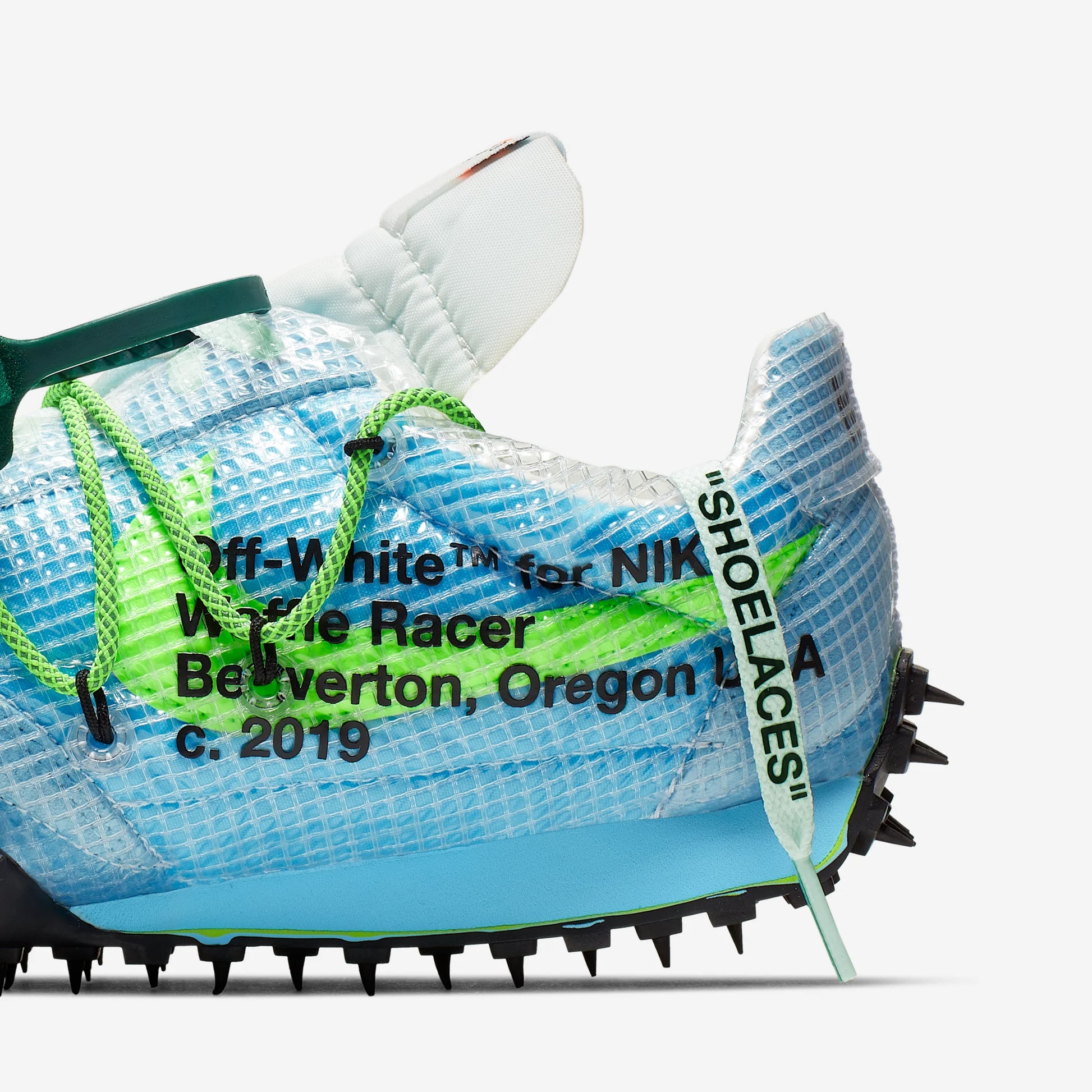 Nike Waffle Racer Off-White Vivid Sky (Women's)