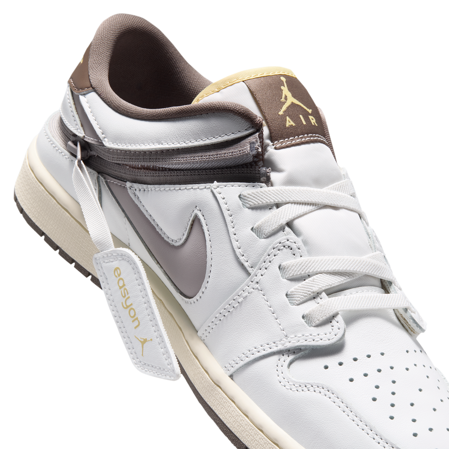 Jordan 1 Low EasyOn White Olive Grey Lemon Wash