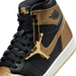 Jordan 1 Retro High OG Black Metallic Gold