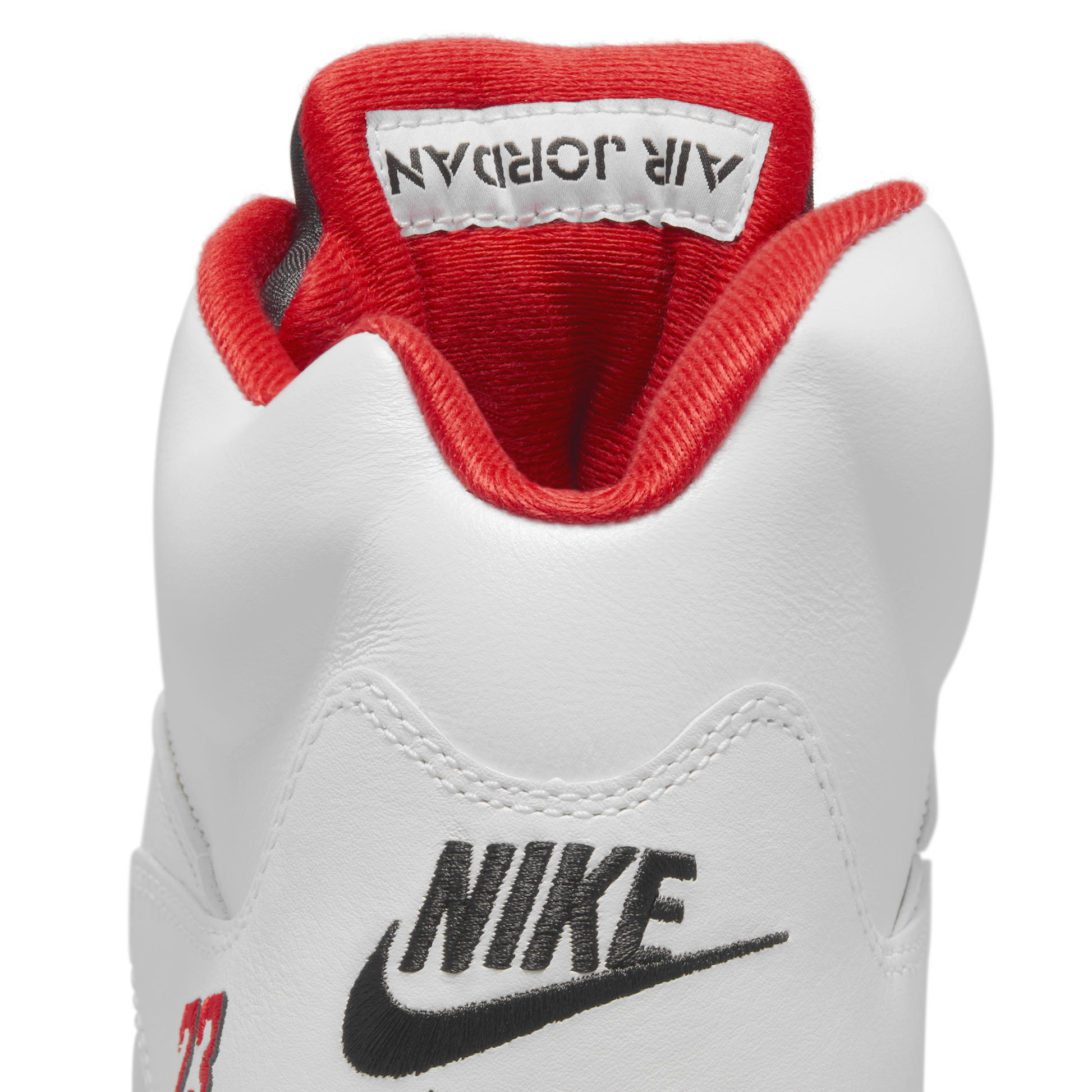 Jordan 5 Retro Fire Red Black Tongue (2025)