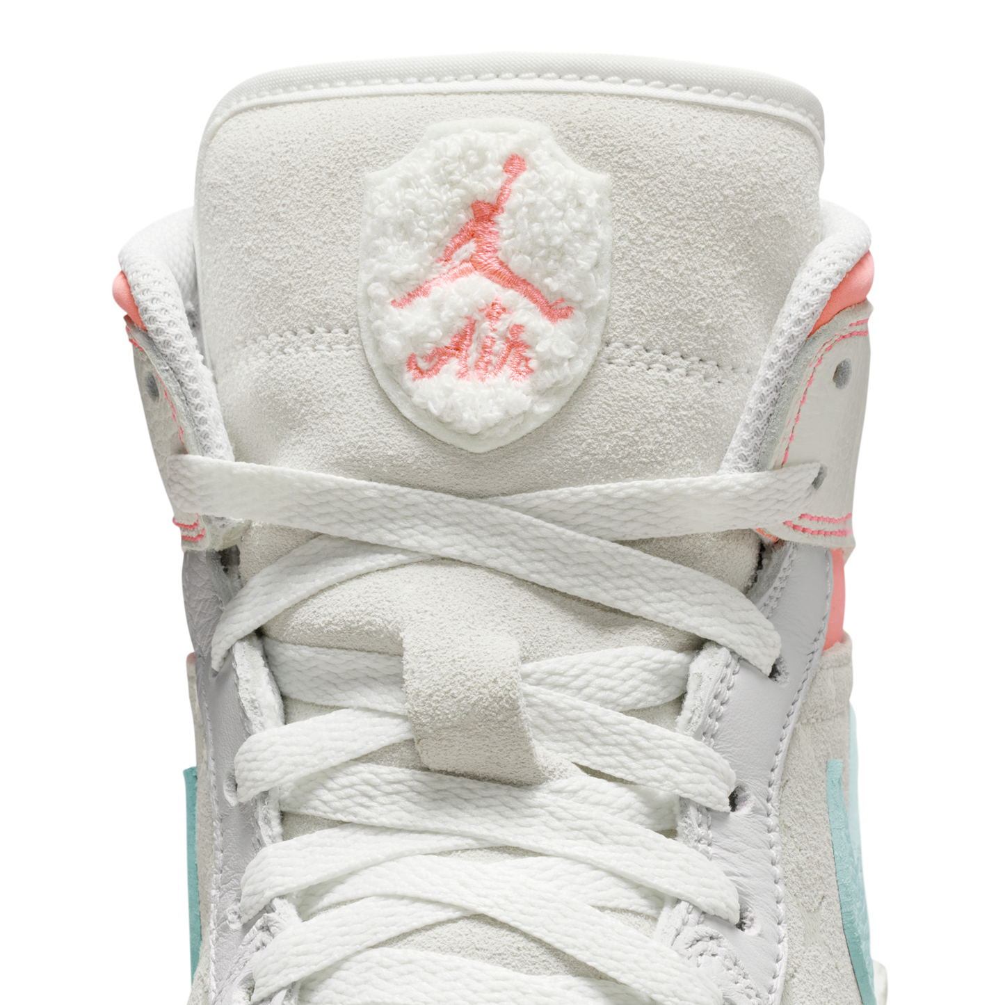 Jordan 1 Mid Sail Hot Lava Blue Chill (Women's)