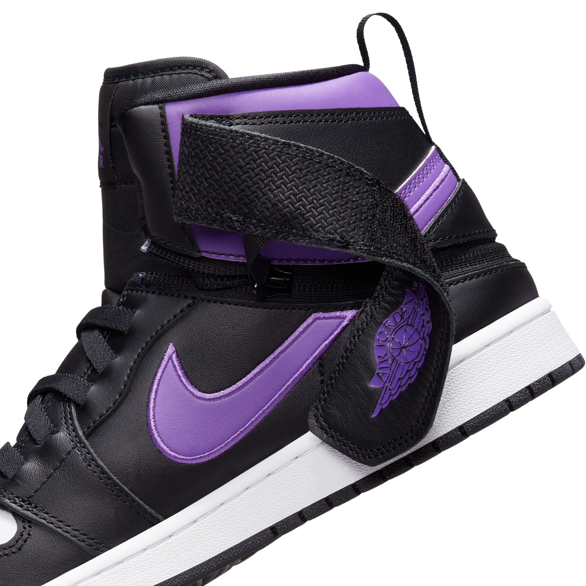 Jordan 1 High FlyEase Black Bright Violet