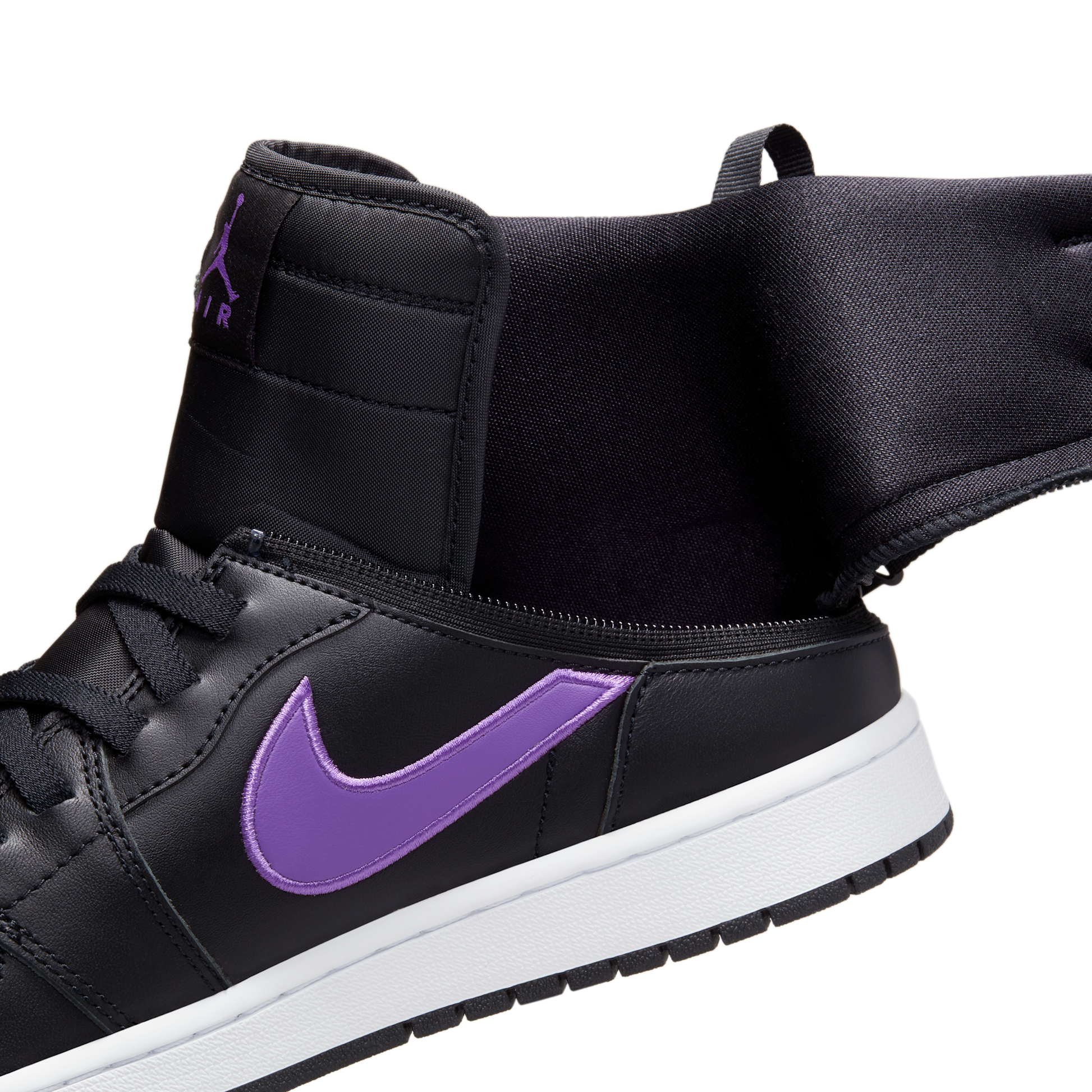 Jordan 1 High FlyEase Black Bright Violet