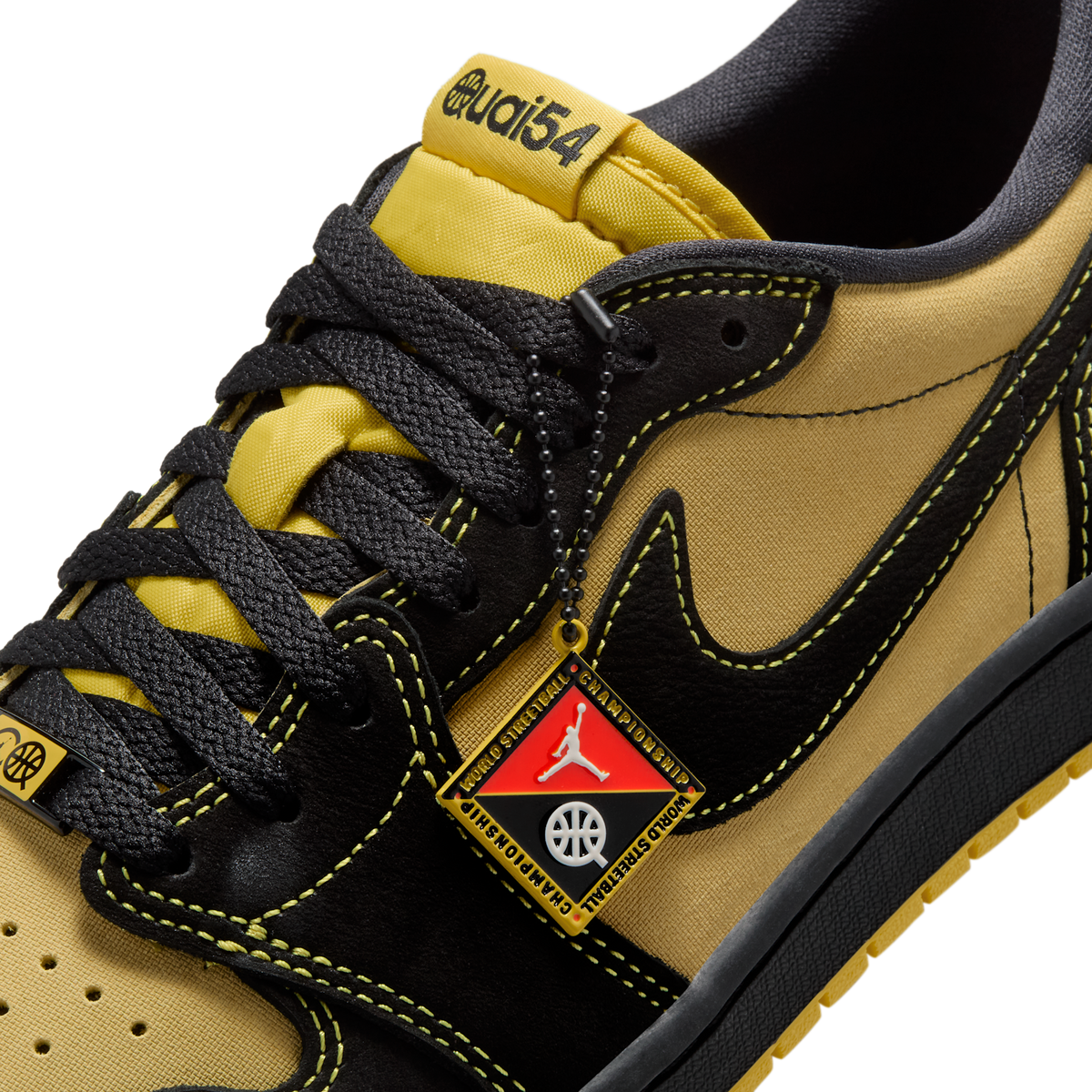 Jordan 1 Retro Low OG Quai 54 Black Tour Yellow Red