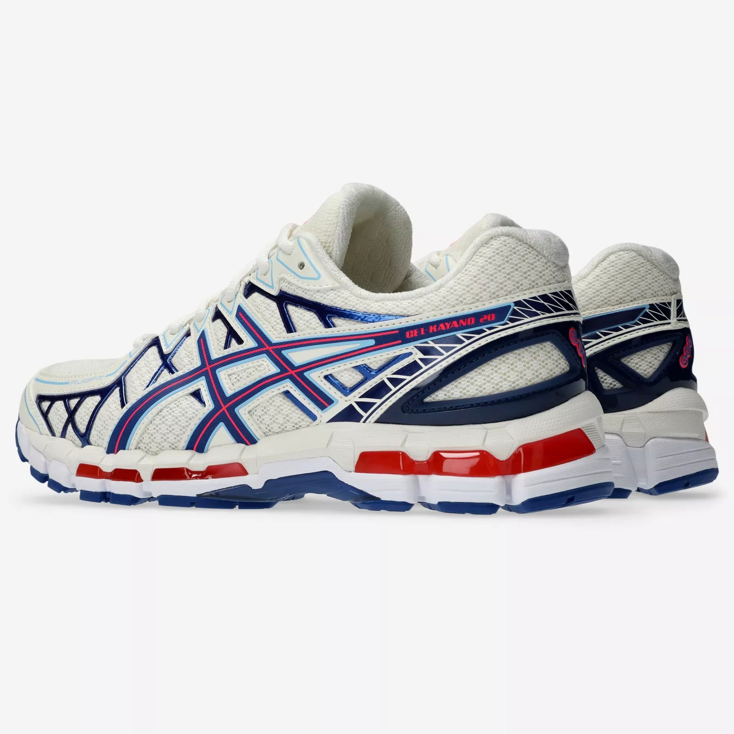 ASICS Gel-Kayano 20 Cream Blue Red